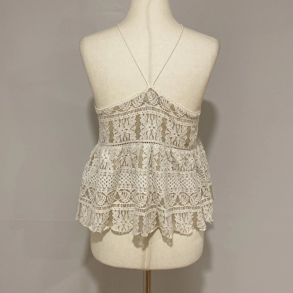 All Saints Natalia Peplum Tank Top - Picture 5 of 7